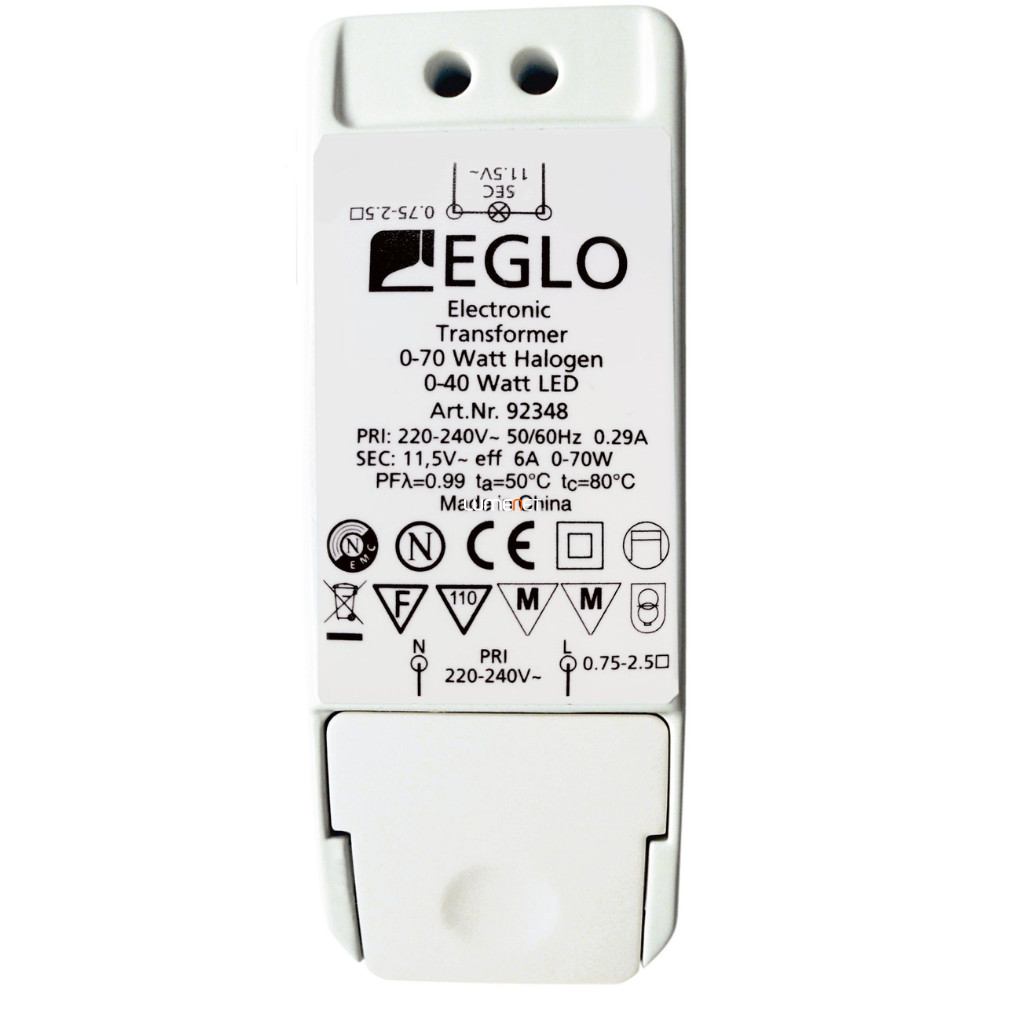 Elekromos trafó LED és halogén lámpákhoz (0-40 W / 0-70 W)