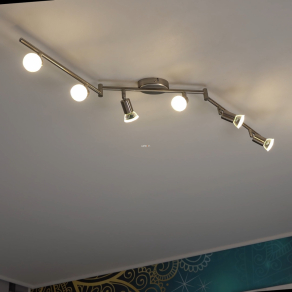   Spot lámpa hat foglalattal, nikkel színű - Buzz-LED Eglo 92599