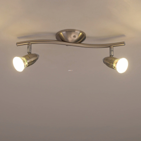   Spot lámpa két foglalattal, nikkel-krómszínű - Magnum Eglo 92642