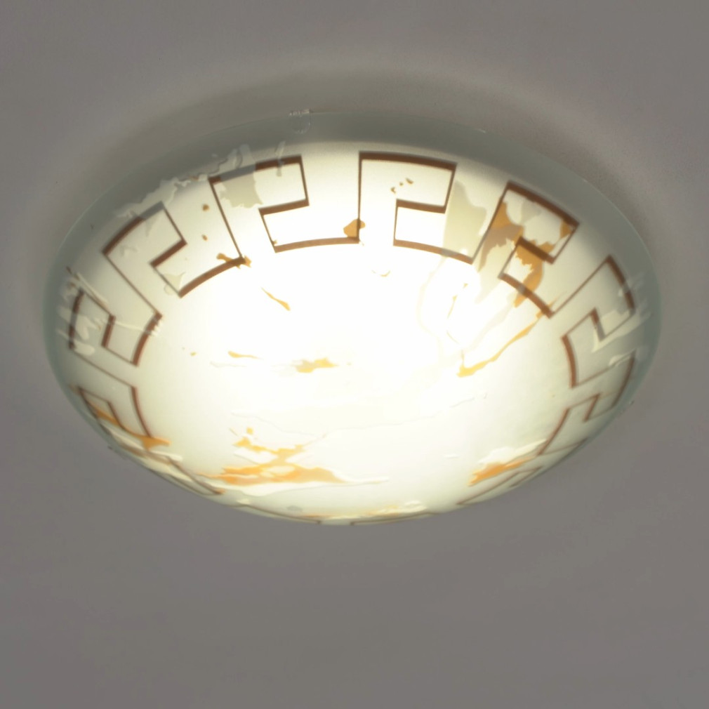 Mennyezeti LED lámpa, melegfehér fényű - meander mintás (Twister)