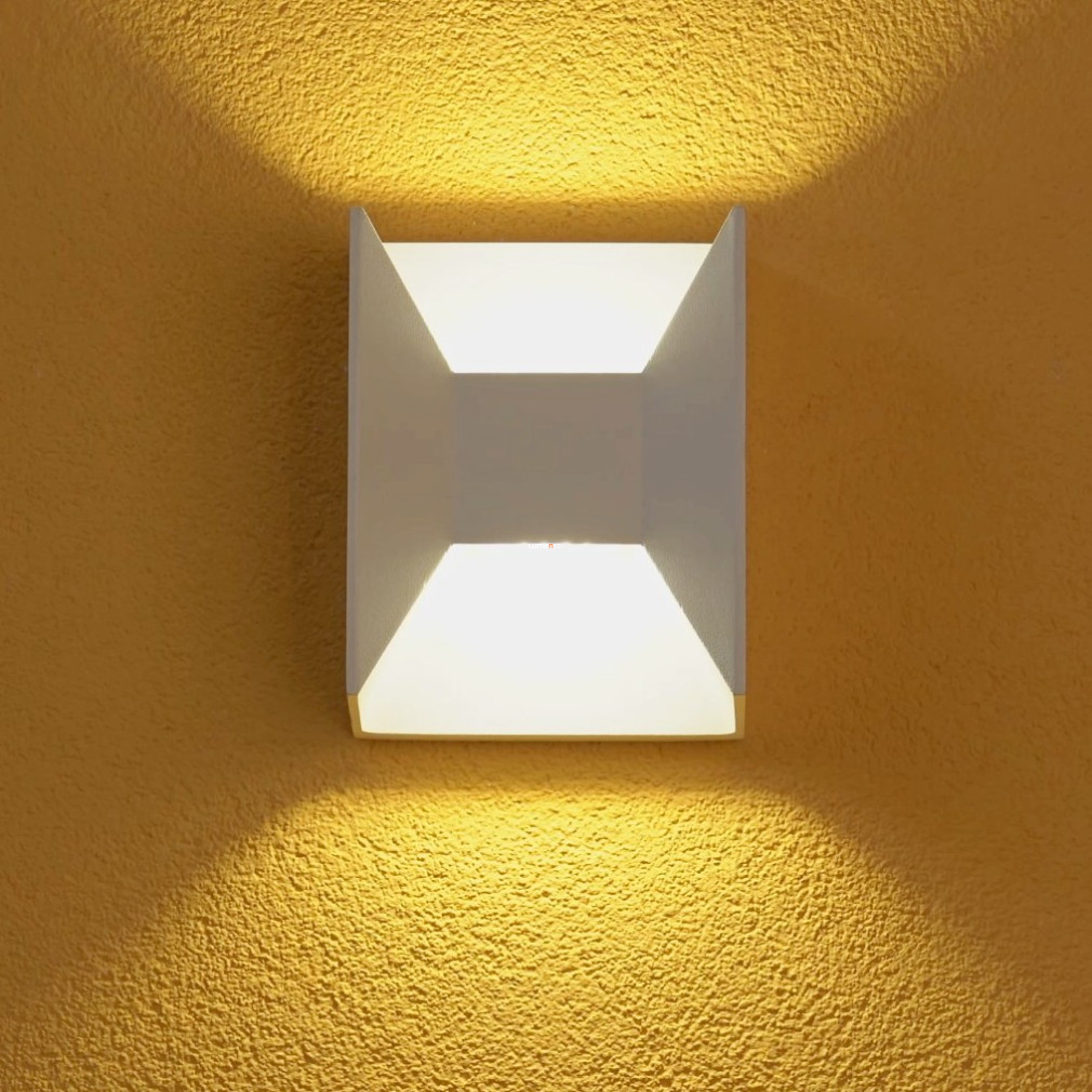 Kültéri fali LED lámpa 5 W, melegfehér, fehér színű (Morino)
