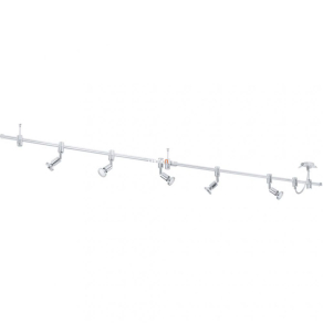   Egyfázisú sínes lámparendszer öt spot lámpával, krómszínű - Vilanova Eglo 93359