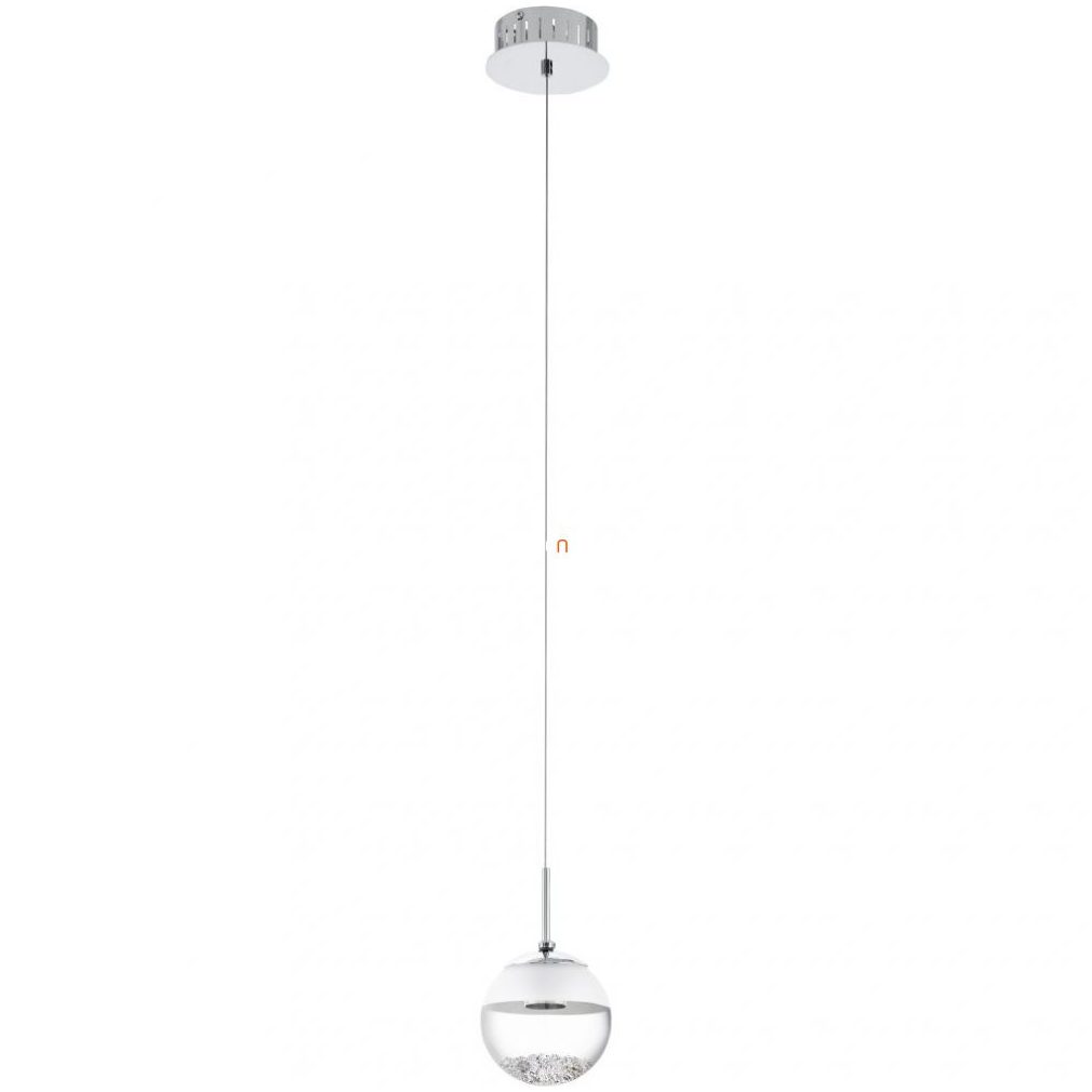 Függesztett LED lámpa 5 W, melegfehér, ezüst-áttetsző (Montefio)