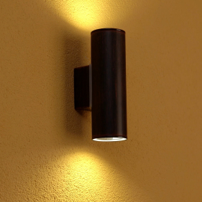   Kültéri fali lámpa két foglalattal, barna-fa színű - Riga Eglo 94105