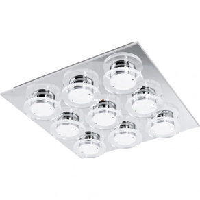   Mennyezeti LED lámpa 40,5 W, melegfehér, fehér-ezüst - Cisterno Eglo 94487