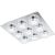 Mennyezeti LED lámpa 40,5 W, melegfehér, fehér-ezüst-áttetsző (Cisterno)