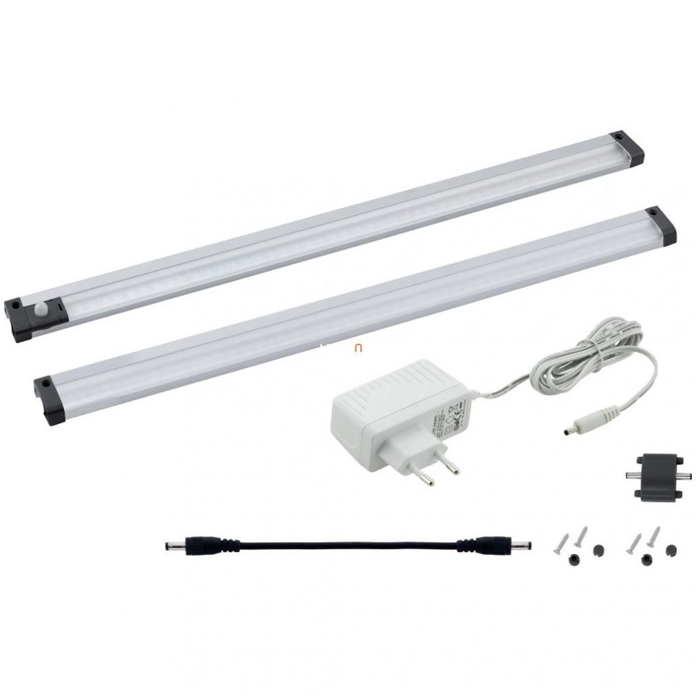 Pultvilágító LED lámpa mozgásérzékelővel 3 W, hidegfehér, 30 cm, ezüstszínű (Vendres)
