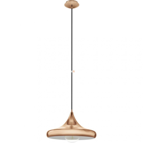 Függesztett lámpa, 40 cm, vörösréz - Coretto Eglo 94742