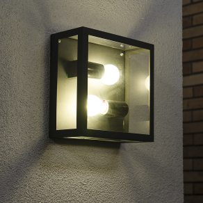   Üvegdobozos kültéri fali lámpa két foglalattal - Alamonte 1 Eglo 94832