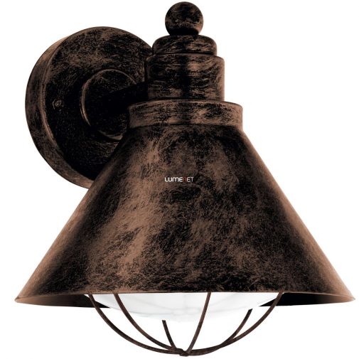 Antikolt kültéri fali lámpa, sarokra szerelhető (Barrosela)