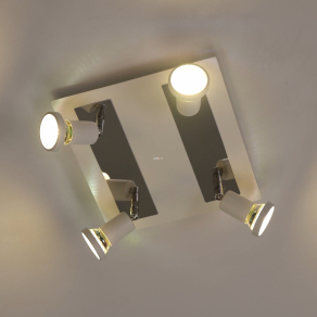   Spot lámpa négy foglalattal, fehér-ezüstszínű - Sarria Eglo 94962