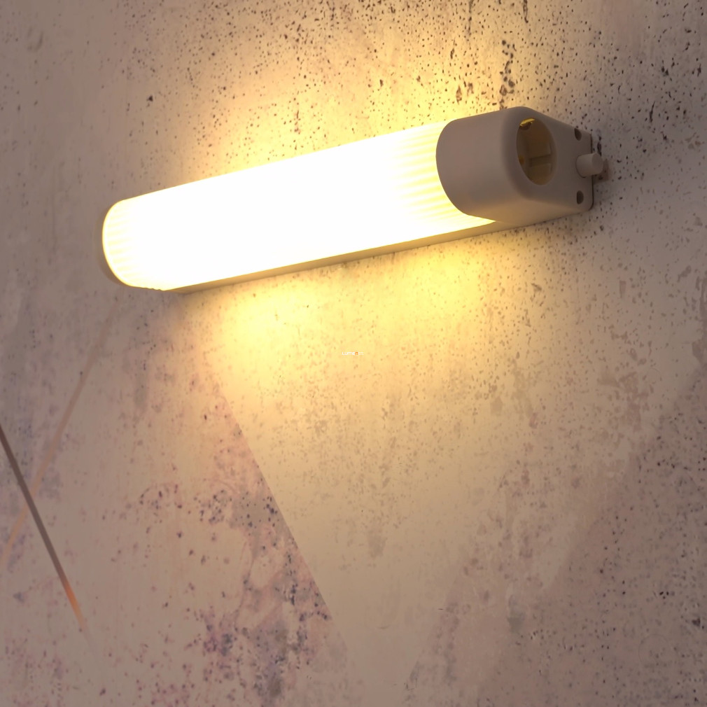 Tükörmegvilágító lámpa két foglalattal, 35 cm, fehér színű (Bari)