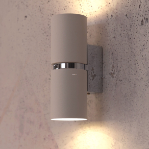   Fali lámpa két foglalattal, 17 cm, fehér-ezüstszínű - Passa Eglo 95368