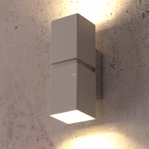   Fali lámpa két foglalattal, szögletes, fehér-ezüstszínű - Passa Eglo 95377