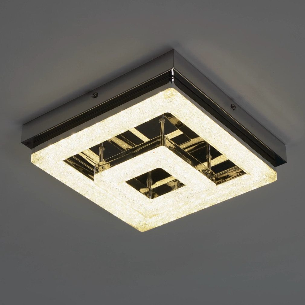 Mennyezeti LED lámpa 12 W, melegfehér, 26x26 cm, áttetsző (Fradelo)