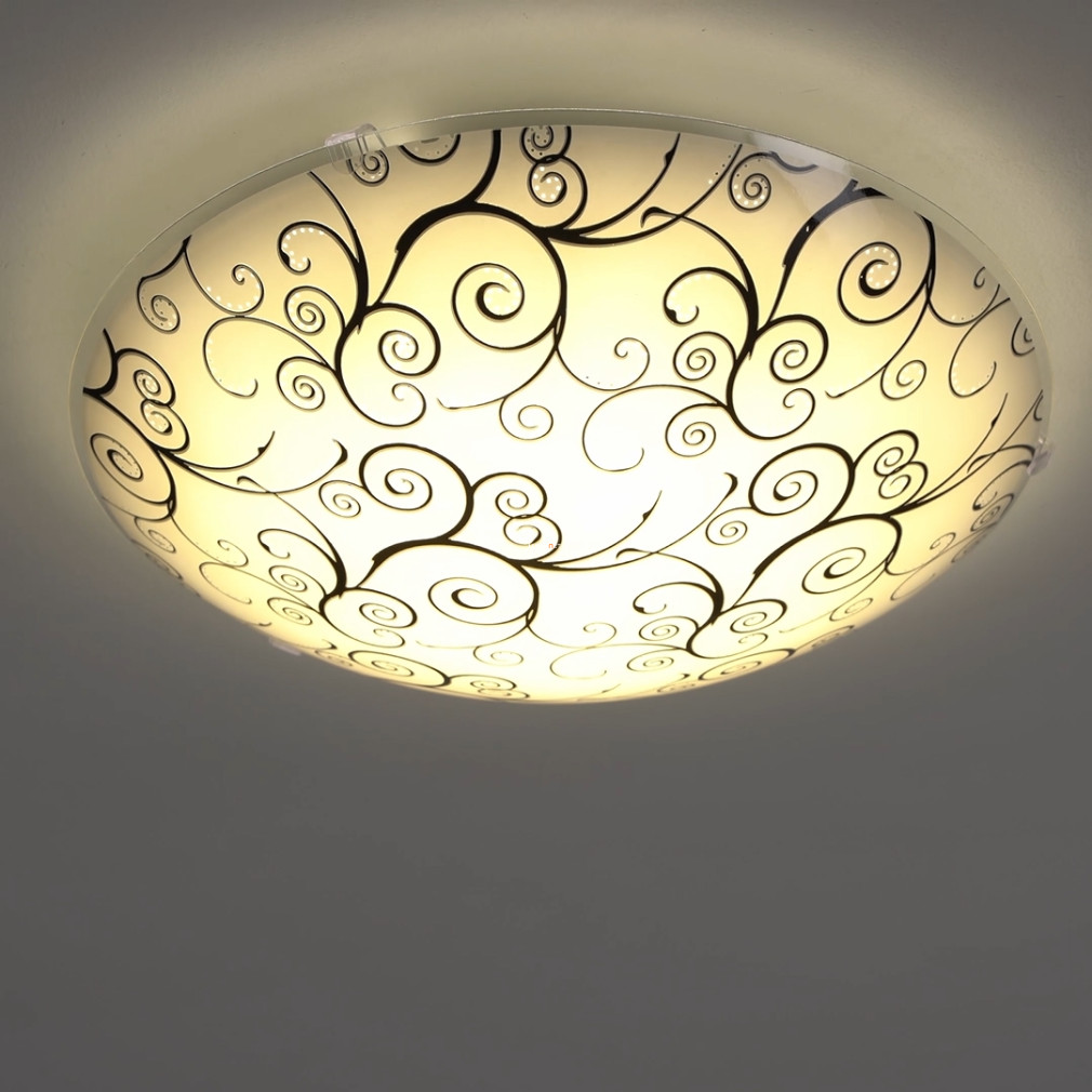 Mennyezeti LED lámpa 11 W, melegfehér, fehér-fekete (Margitta)