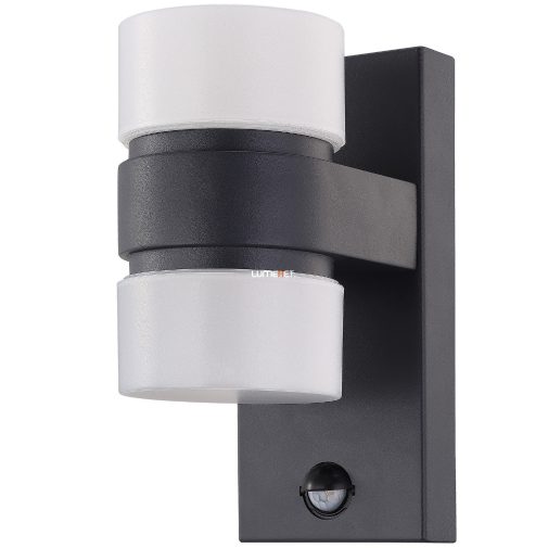 Mozgásérzékelős kültéri fali LED lámpa 12 W, melegfehér, fekete-fehér színű (Atollari)