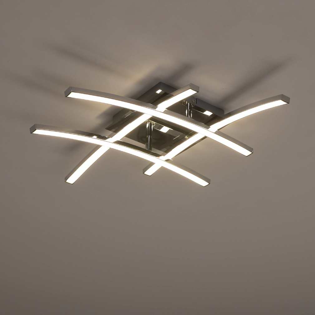 Mennyezeti LED lámpa 20 W, melegfehér, króm-fehér színű (Nevado)