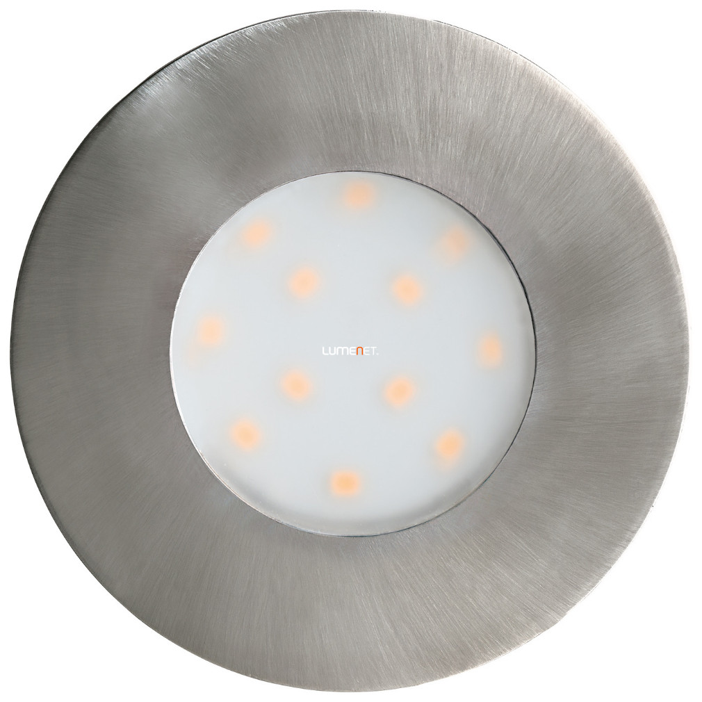 Kültéri süllyesztett LED spotlámpa, kerek 4,9 W, melegfehér, nikkel színű (Pineda)