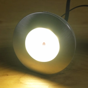   Kültéri süllyesztett LED spot lámpa, kerek 4,9 W, melegfehér, nikkel színű - Pineda Eglo 96415