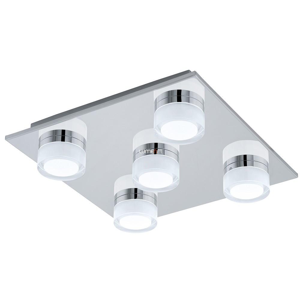 Szabályozható mennyezeti LED lámpa fürdőszobába 36 W, melegfehér, króm-áttetsző (Romendo)