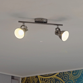   Spot lámpa két foglalattal, nikkel színű - Seras Eglo 96553