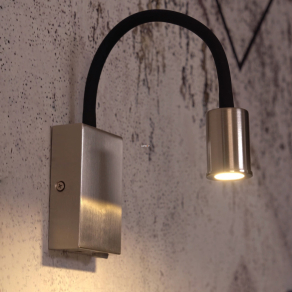   Fali LED lámpa 3,5 W, melegfehér, nikkel-fekete - Tazzoli Eglo 96567