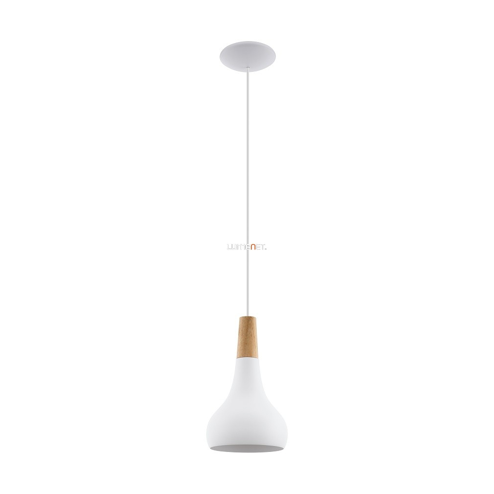 Függesztett lámpa, 18 cm, fehér-barna színű (Sabinar)