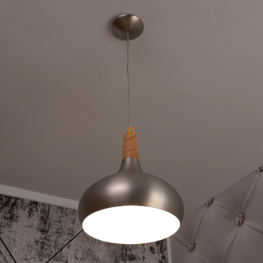 Függesztett lámpa, 28 cm, szürke-barna színű - Sabinar Eglo 96985