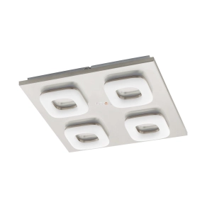   Mennyezeti LED lámpa 16 W, melegfehér, 32x32 cm, nikkel-fehér színű - Litago Eglo 97012