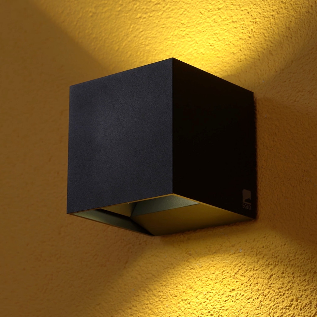 Kültéri le/fel világító fali kocka lámpa, LED-es (Calpino)