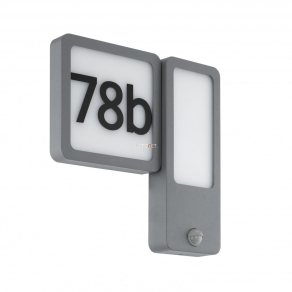   Házszám világító fali LED lámpa mozgásérzékelővel - Cheira Eglo 97297