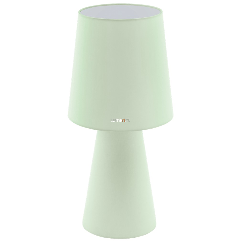 Pasztell zöld asztali lámpa, 47 cm - Carpara Eglo 97431, 2xE27 foglalattal