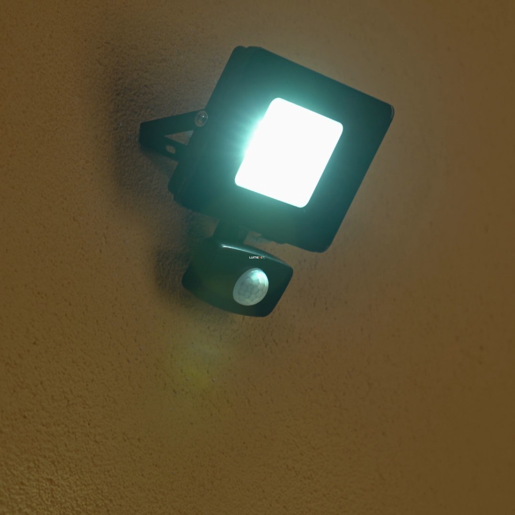 Mozgásérzékelős LED reflektor 20 W, hidegfehér, fekete (Faedo)