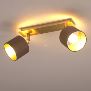   Spot lámpa két foglalattal, barna-arany színű - Valbiano Eglo 97537