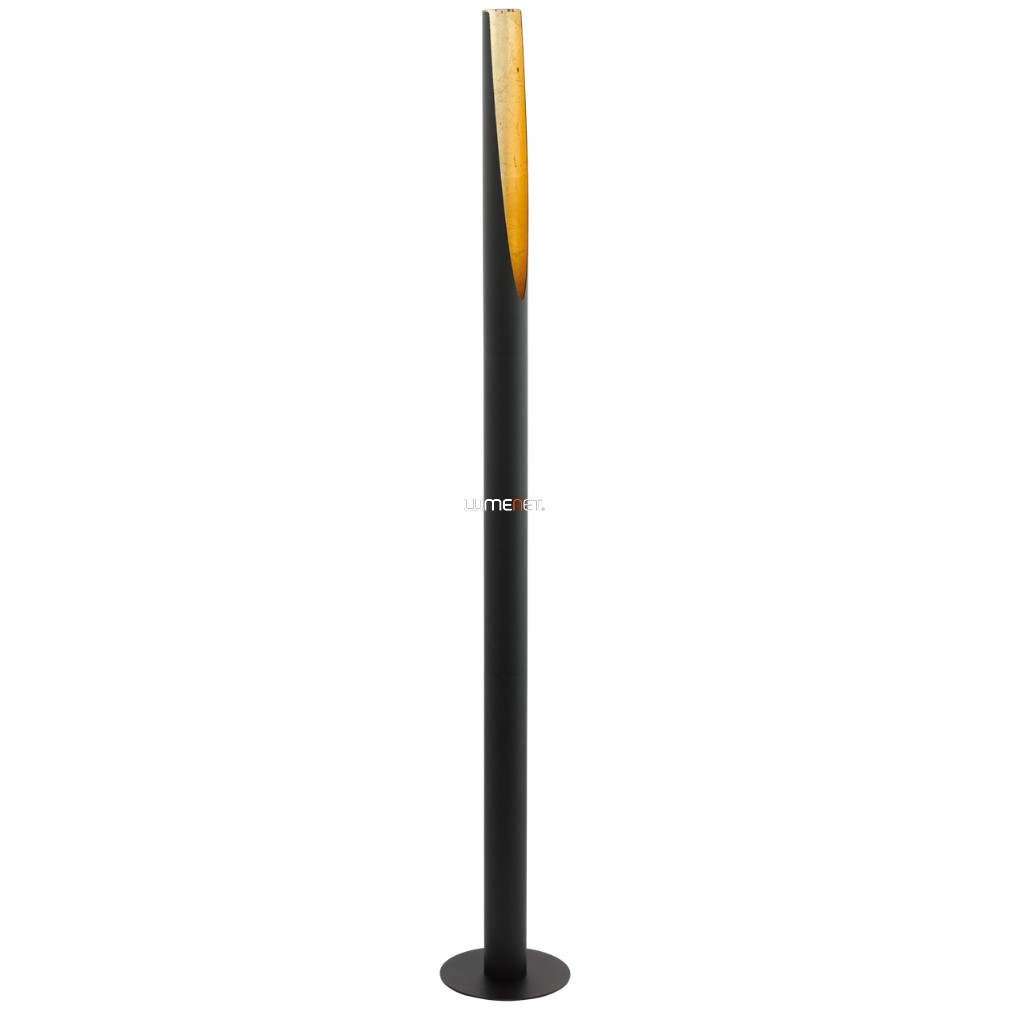 Állólámpa talpkapcsolóval, 137 cm, fekete-arany színű (Barbotto)