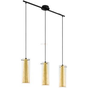   Függesztett lámpa három foglalattal, arany-fekete színben - Pinto Eglo 97652