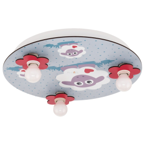   Báránykás mennyezeti gyereklámpa három foglalattal - Lalelu Eglo 97705