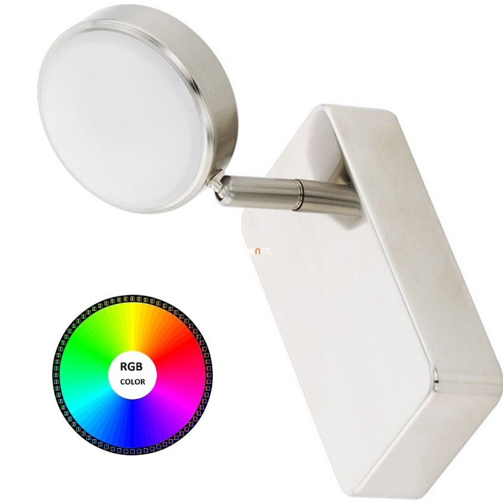 Szabályozható LED spotlámpa 5 W, hideg-melegfehér, nikkel-fehér színű (Corropoli RGBW)