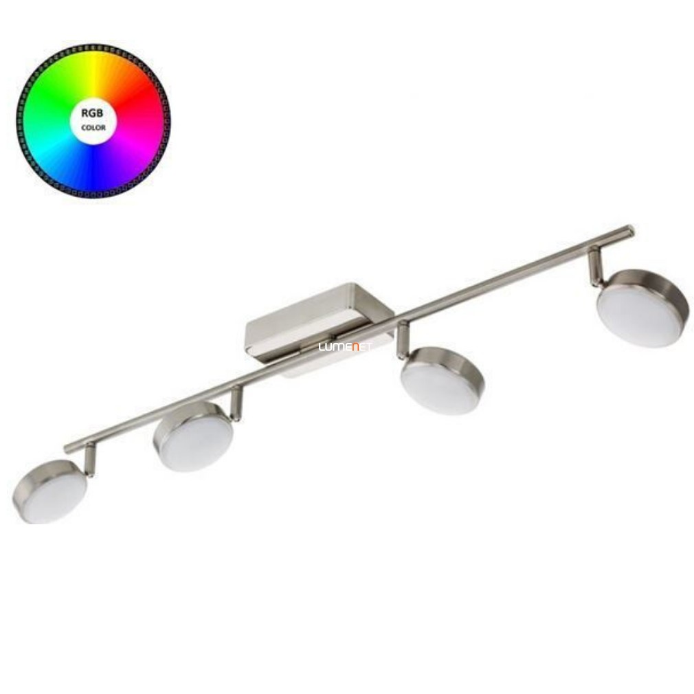 Szabályozható LED spotlámpa 20 W, hideg-melegfehér, nikkel-fehér színű (Corropoli RGBW)
