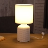 Mintás éjjeli lámpa barna színben, 32 cm - Bellariva Eglo 97773, 1xE14 foglalattal