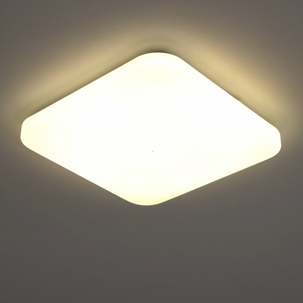 Csillám hatású mennyezeti LED lámpa, szögletes, 17,3 W, melegfehér, fehér színű (Frania)