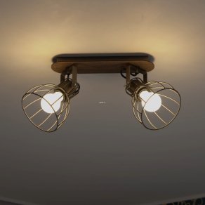   Spot lámpa két foglalattal, barna-ezüstszínű - Sambatello Eglo 98135