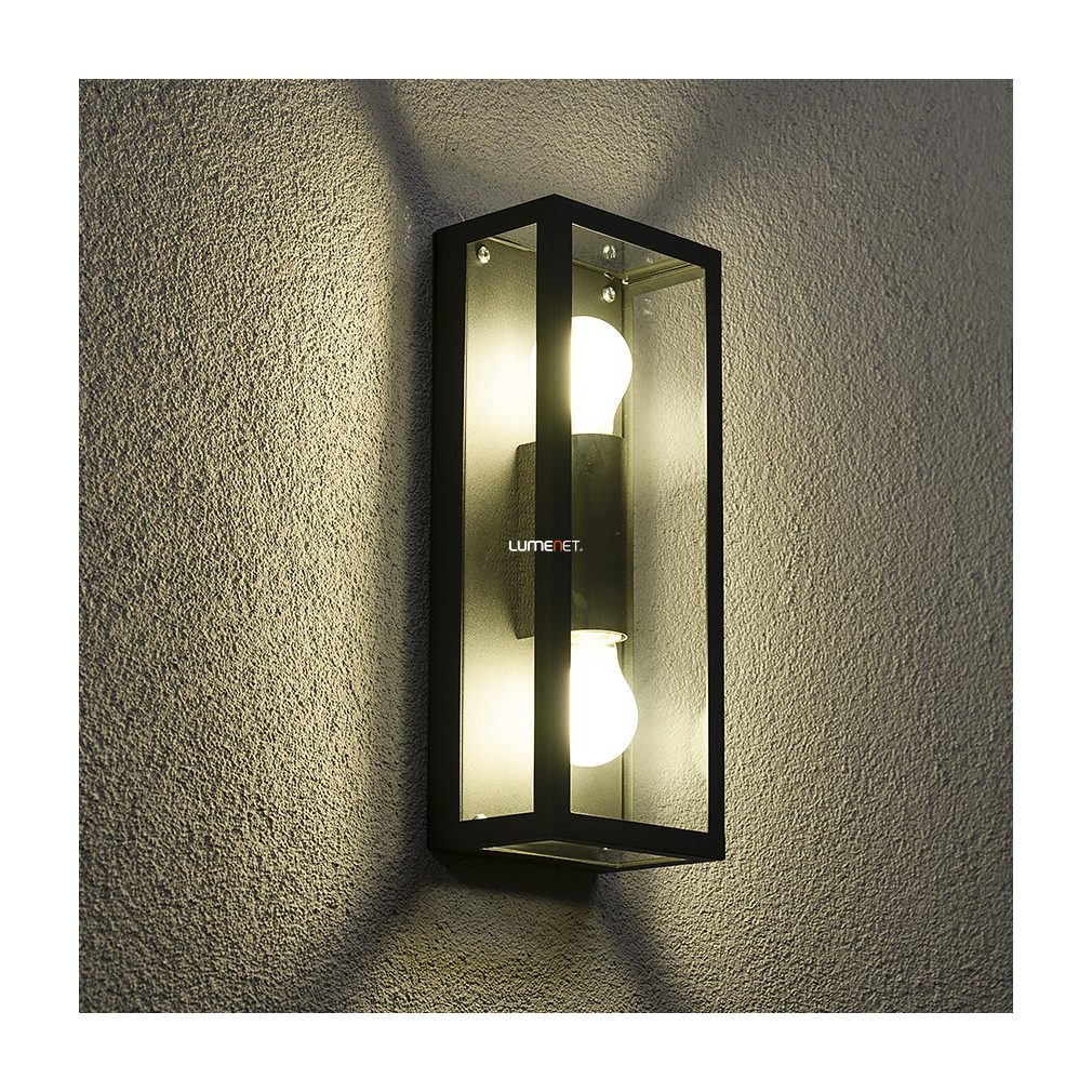 Kültéri üvegfalas fali lámpa, 38 cm (Alamonte)
