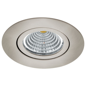   Süllyesztett LED spot lámpa, kerek 6 W, melegfehér, nikkel színű - Saliceto Eglo 98303