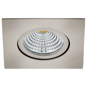   Süllyesztett LED spot lámpa, szögletes 6 W, melegfehér, nikkel színű - Saliceto Eglo 98304