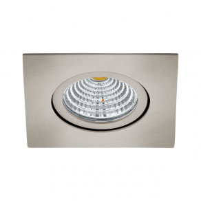   Süllyesztett LED spot lámpa, szögletes 6 W, hidegfehér, nikkel színű - Saliceto Eglo 98308