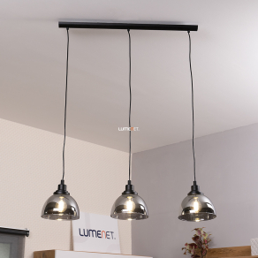   Füstszínű függesztett lámpa három foglalattal - Beleser Eglo 98384