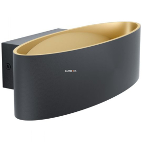   Fali LED lámpa 10 W, melegfehér, fekete-arany színű - Maccacari Eglo 98542