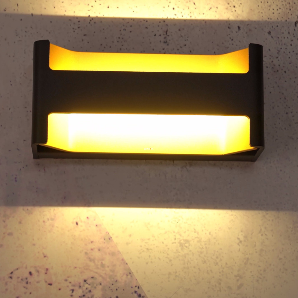 Fali LED lámpa 10 W, melegfehér, fekete-arany színű (Feloniche)
